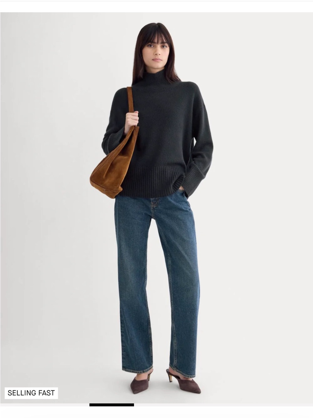 Everlane Black Turtleneck Sweater
